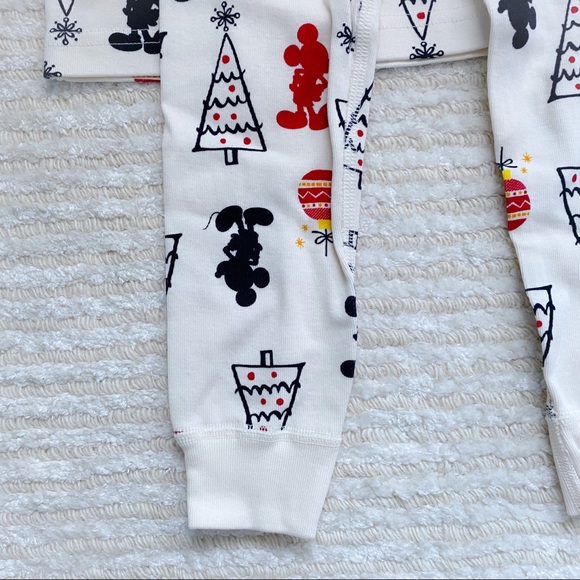 NWT Hanna Andersson Mickey Folk Tree long johns - Picture 7 of 15